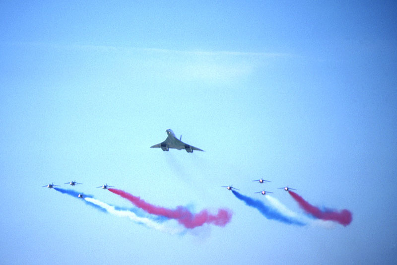 Concorde et la PAF à au meeting de Cerny - La Ferté-Alais (1988)