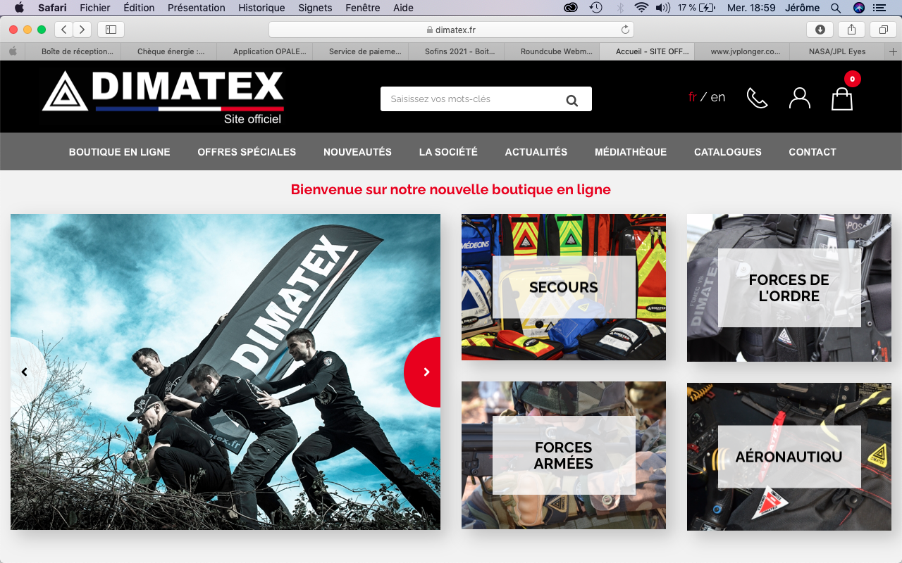 Nouveau site Web Dimatex