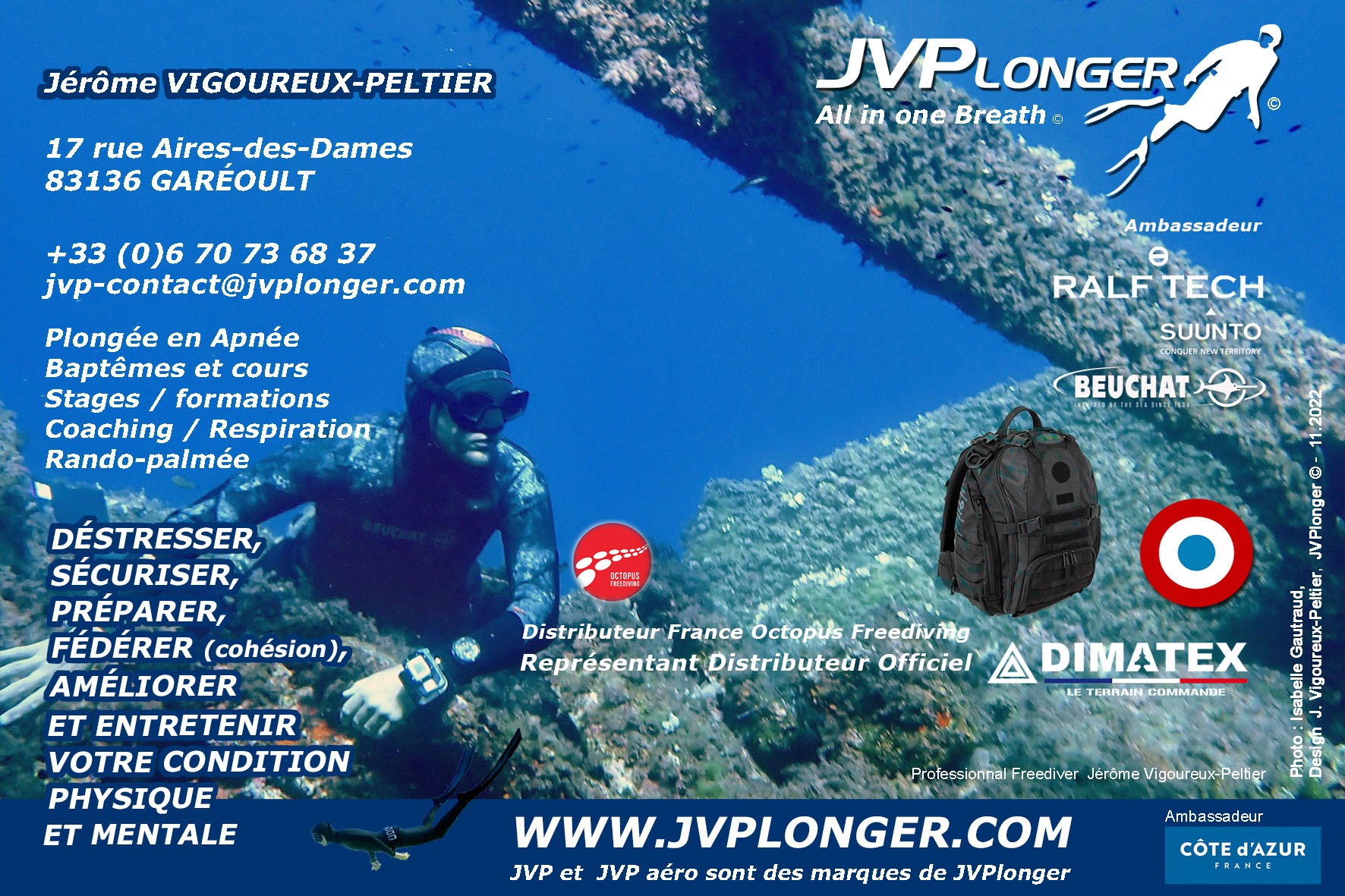 SARL JVPlonger - Freediving School - All in one Breath