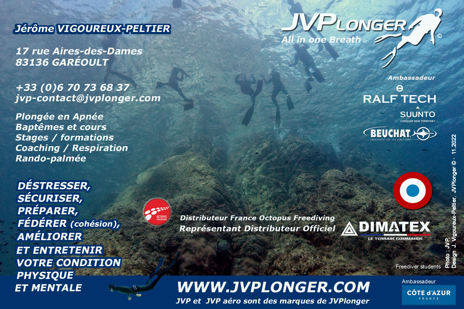 SARL JVPlonger - Freediving School - All in one Breath