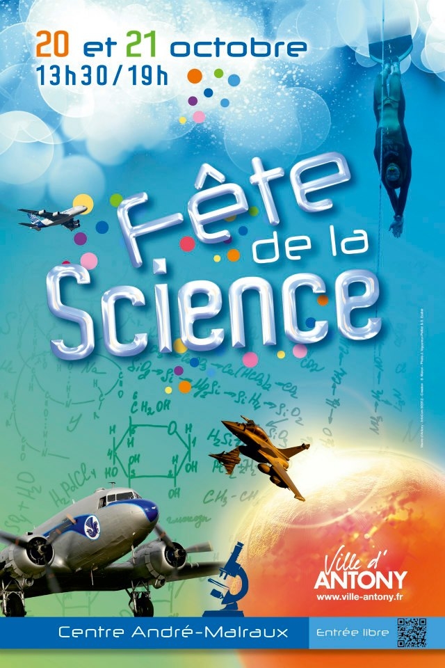 JVP - Affiche fête de la Science (spécial aéronautique et apnée) 