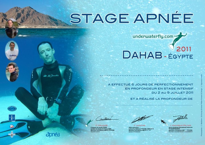 JVPlonger - Diplme 1e Stage de Dahab