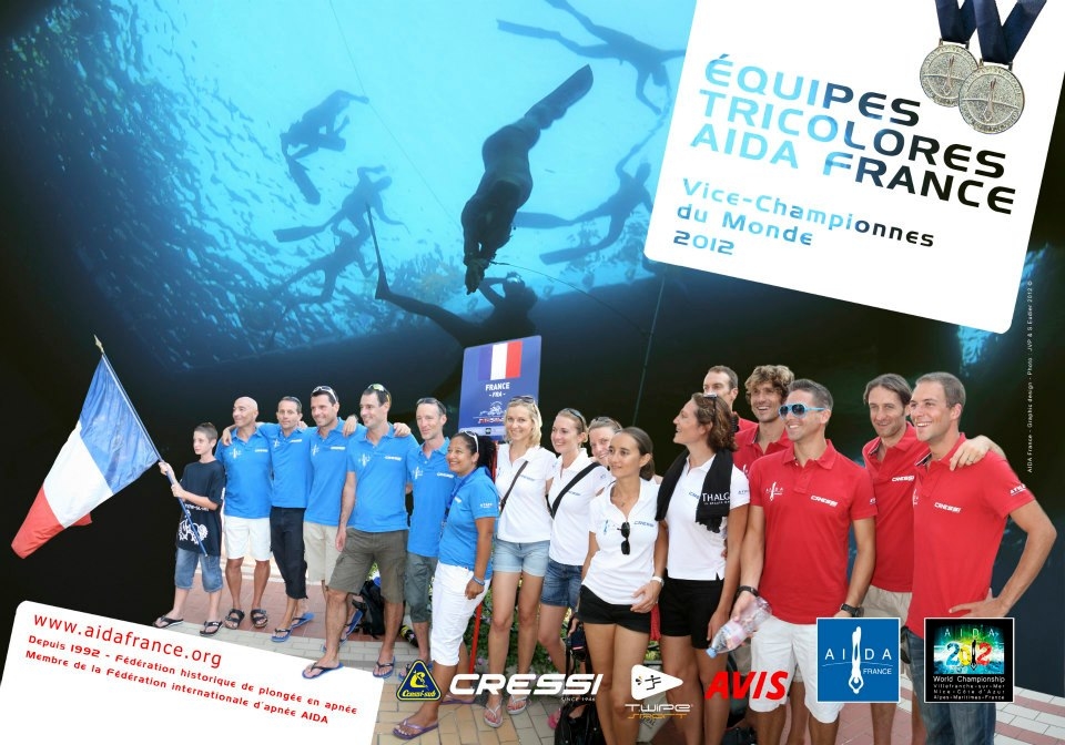 JVPlonger - Prises de vues, gestion de la communication, affiche Team France 2012