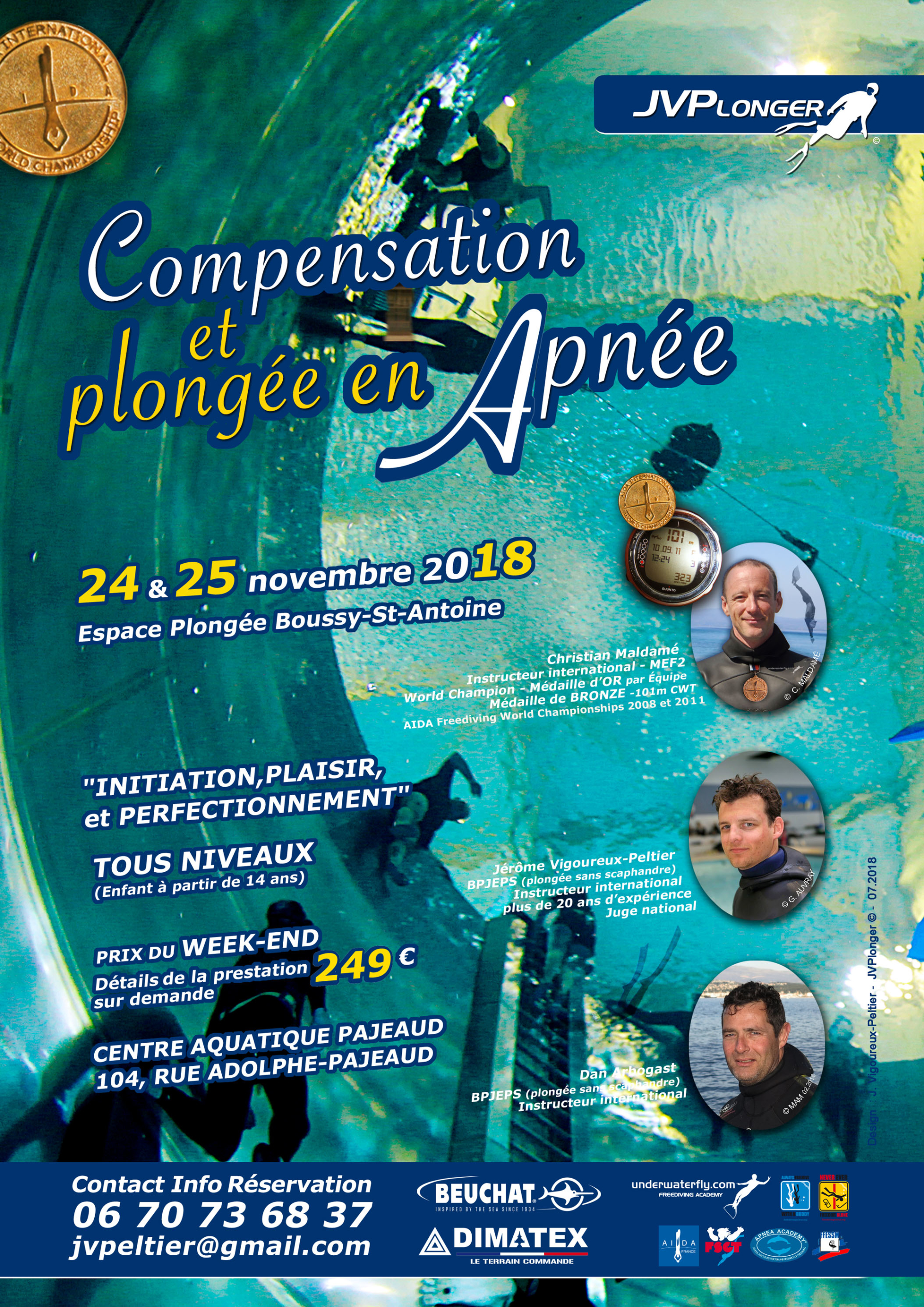 JVPlonger - Compensation et plonge en apne  Boussy-Saint-Antoine